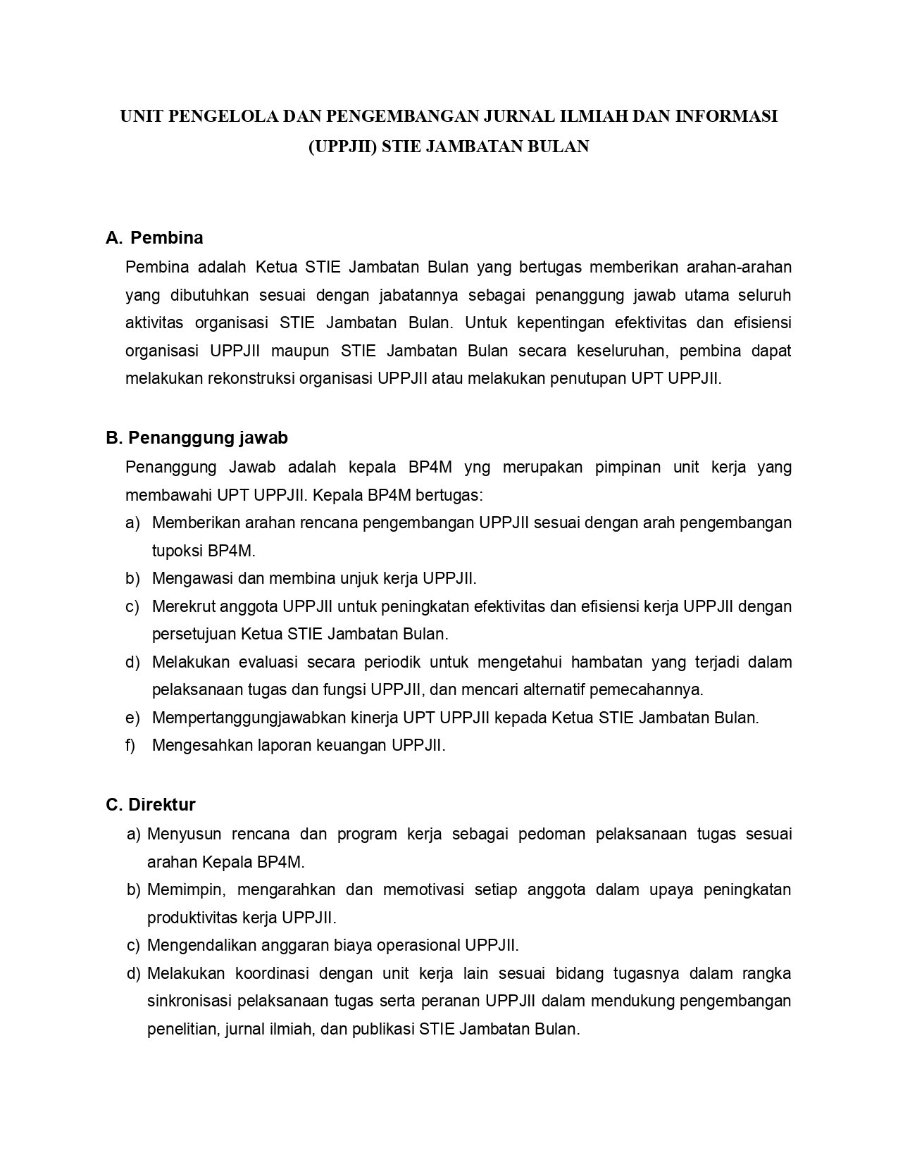 UPPJII Institut Jambatan Bulan 1